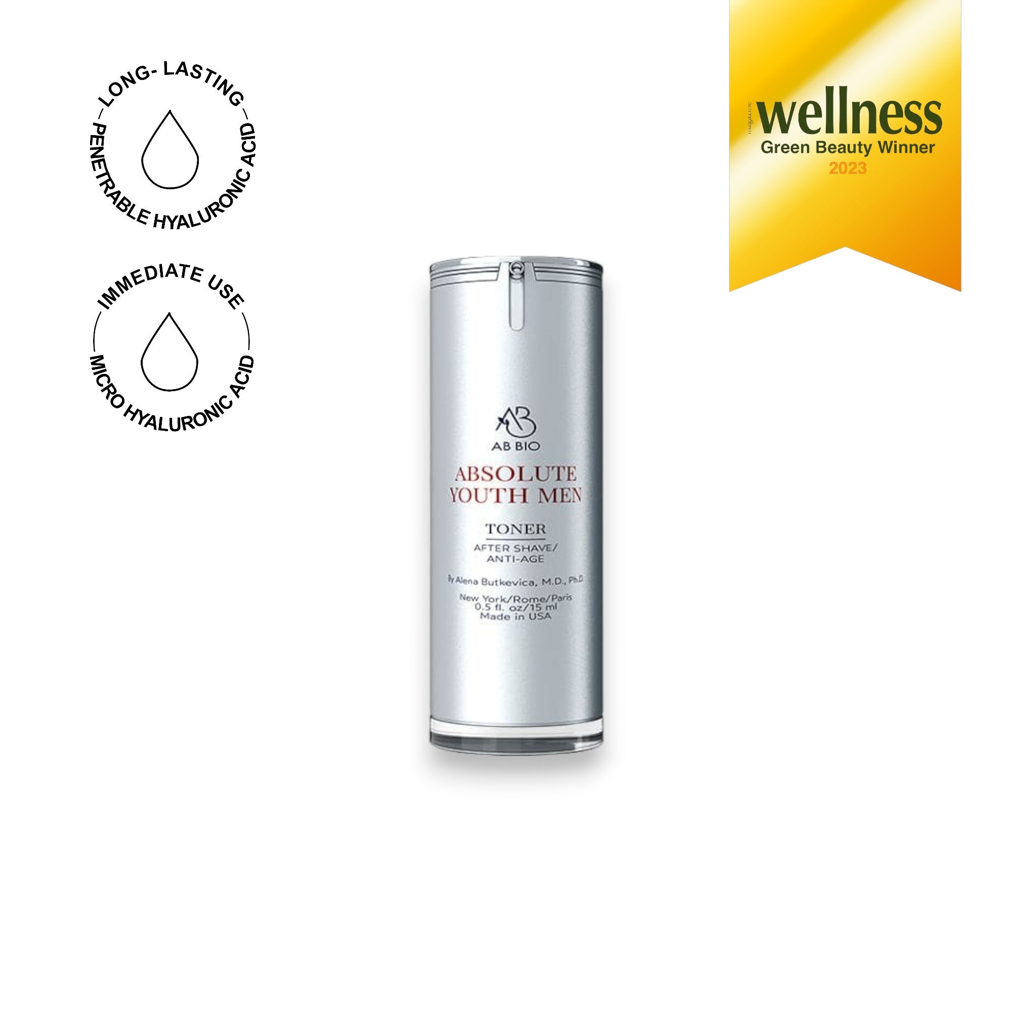 ABSOLUTE YOUTH Hydrating Toner For Men – Skin Brightening and Anti-Aging