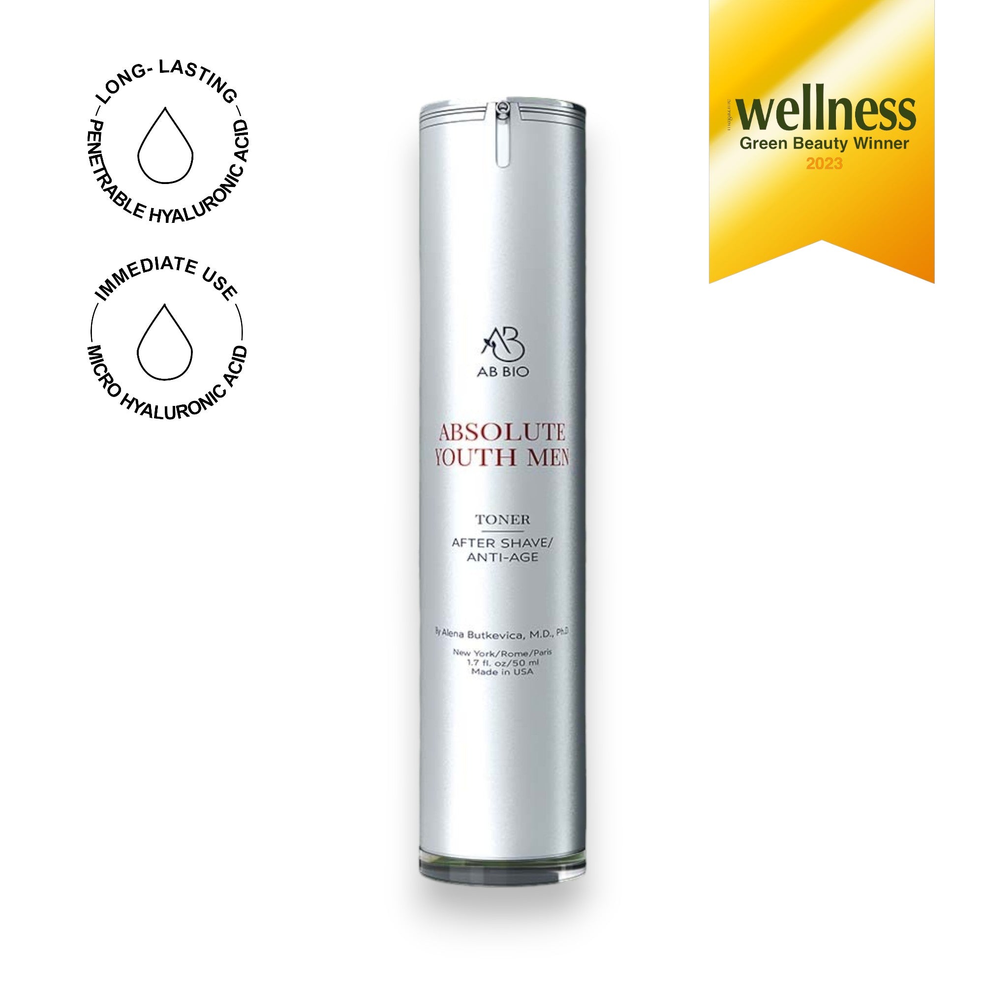 ABSOLUTE YOUTH Hydrating Toner For Men – Skin Brightening and Anti-Aging