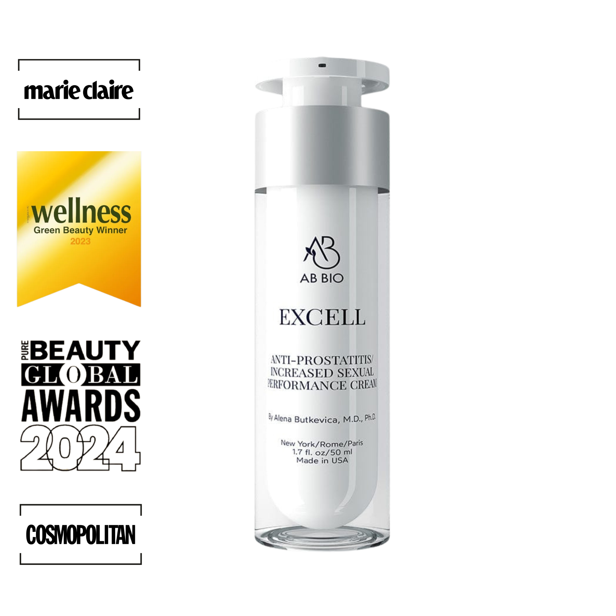 EXCELL Virility Cream For Men 50ml | AB BIO® - AB BIO®